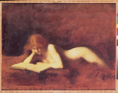 De lezer door Jean Jacques Henner