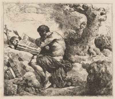 Sint Hiëronymus door Jean Jacques Lagrenée II