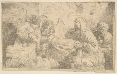 De geboorte van Jezus Christus, eind 18e eeuw door Jean Jacques Lagrenee