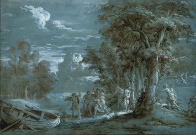 Landschap met een Scène uit Fénelon