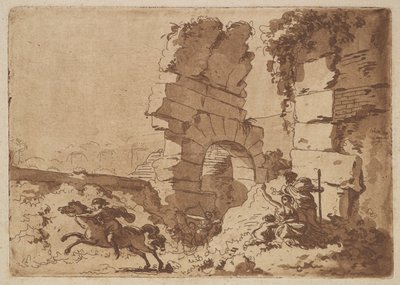 Le Colisée, in een album met Recueil de Compositions par Lagren..., 1782-1821 door Jean Jacques Lagrenee