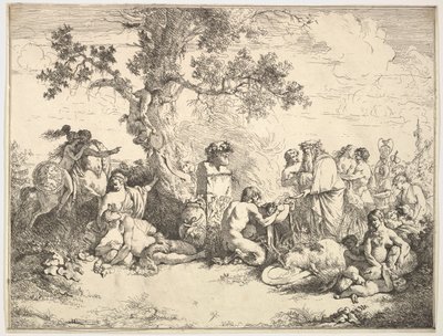 Offer aan Pan door Jean Jacques Lagrenee