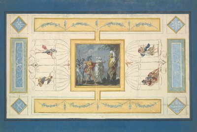 Studie voor een plafond, n.d. door Jean Jacques Lagrenee