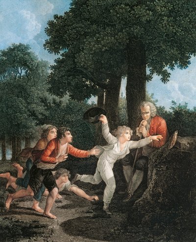 Emilio wint de race, voor illustratie of educatie Emilio (Emile ou de l