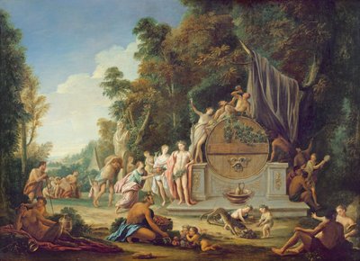 Fête Galante ter ere van Bacchus door Jean Jacques Spoede
