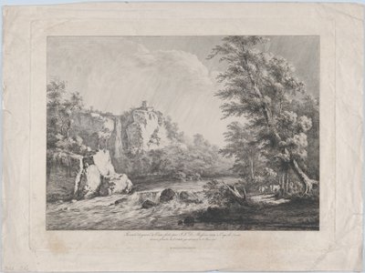 Berkenboom Ontworteld door een Storm door Jean Jacques de Boissieu