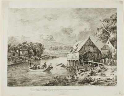 Oversteek bij de Watermolen door Jean Jacques de Boissieu