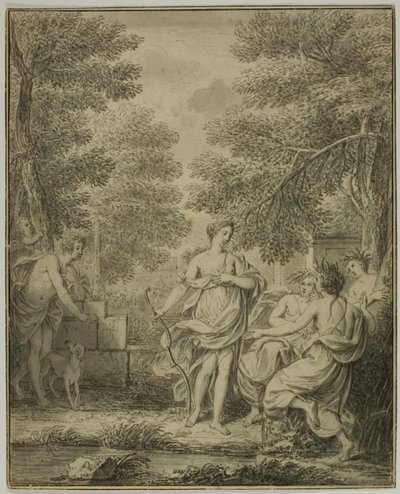 Diana en Actaeon door Jean Jacques de Boissieu