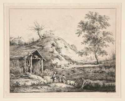 Landschap door Jean Jacques de Boissieu
