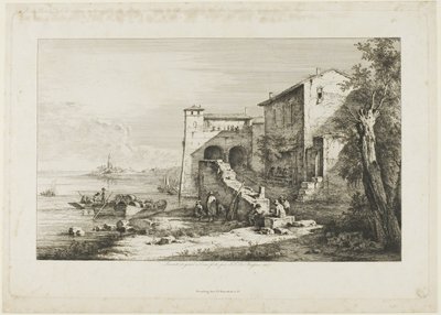 Oude Douanehuis aan de Tiber door Jean Jacques de Boissieu