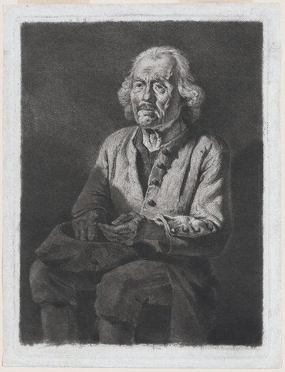 Oude Gérard, boer uit Chasselay door Jean Jacques de Boissieu