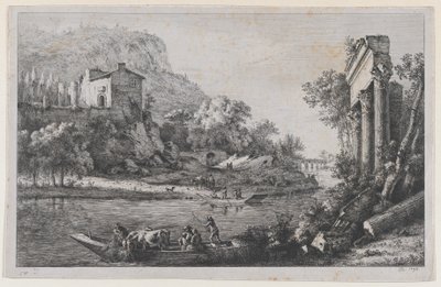 Rivieroversteek, 1796 door Jean Jacques de Boissieu