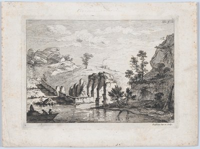 Ruïnes van een aquaduct, 1763 door Jean Jacques de Boissieu