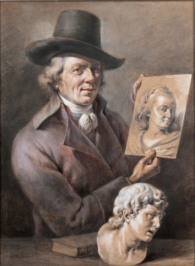 Zelfportret, tweede helft van de 18e eeuw door Jean Jacques de Boissieu