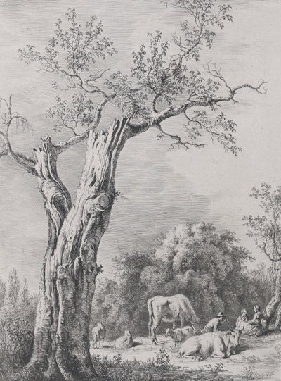 Lente, naar een tekening voltooid in Saint-Chamond, 1795 door Jean Jacques de Boissieu