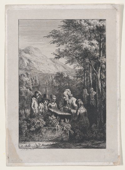 De botanie les, 1804 door Jean Jacques de Boissieu