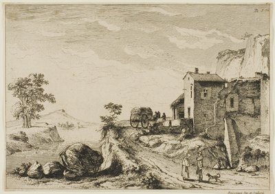 De monnik en de jager door Jean Jacques de Boissieu