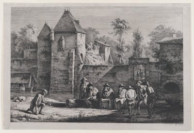 De oude poort van Vaise, Lyon, 1803 door Jean Jacques de Boissieu