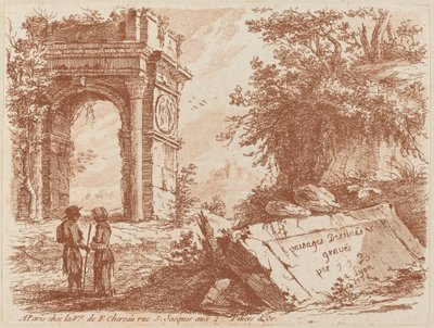 De Triomfboog door Jean Jacques de Boissieu