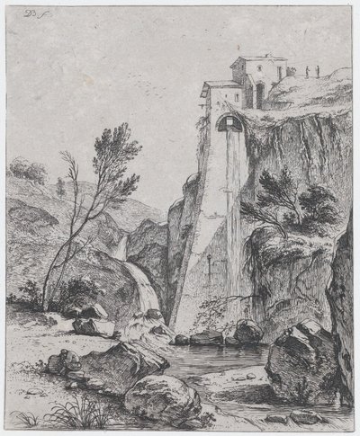 Waterval naar Breenberg door Jean Jacques de Boissieu