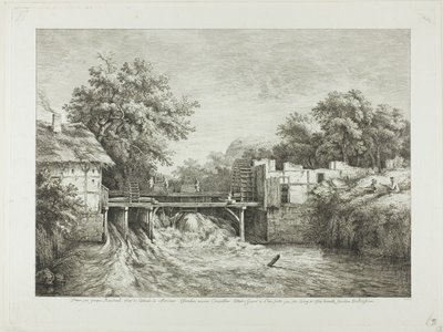 Watermolen door Jean Jacques de Boissieu
