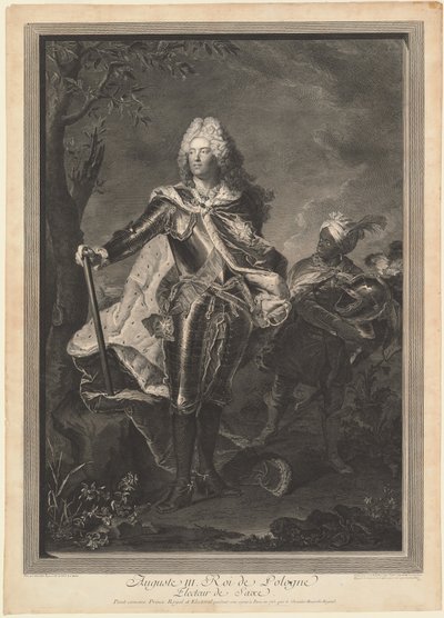 Auguste III. Koning van Polen door Jean Joseph Balechou