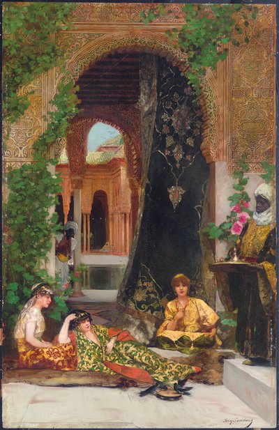 Haremvrouwen door Jean Joseph Benjamin Constant