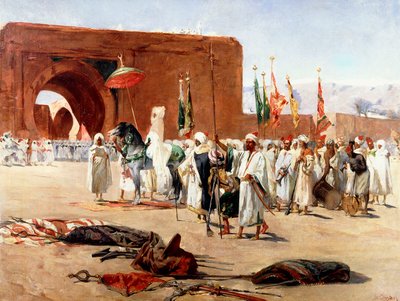 Moorse Processie door Jean Joseph Benjamin Constant