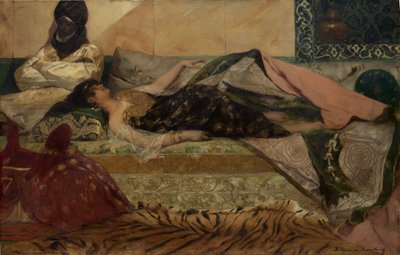 Odalisque door Jean Joseph Benjamin Constant