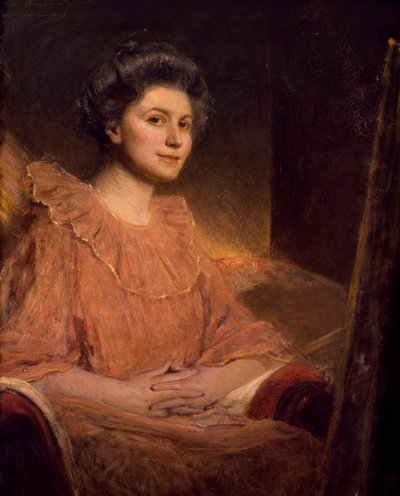 Portret van Angele Delasalle door Jean Joseph Benjamin Constant