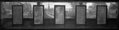 Schets voor het stadhuis van Vanves: Vues de Vanves. Tramway. Place de Vanves. Kasteelpad. Rue Vieille Forge. Rue Falnet door Jean Joseph Enders