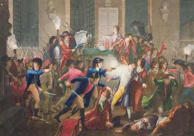 De arrestatie van Robespierre op 27 juli 1794 na Fulchran-Jean Harriet, ca. 1796 door Jean Joseph Francois Tassaert