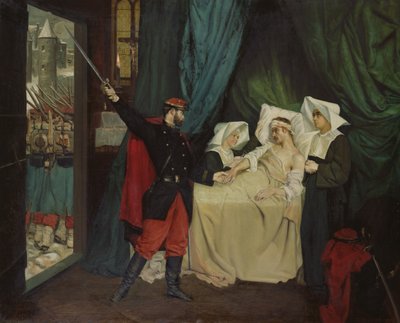 Scène tijdens de oorlog van 1870 door Jean Joseph Weerts