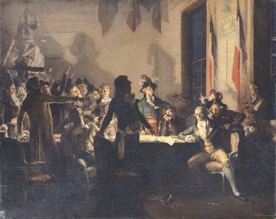 De nacht van de 8e en 9e Thermidor, 27 tot 28 juli 1794 door Jean Joseph Weerts