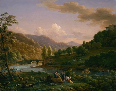Een Pastoraal Tafereel door Jean Joseph Xavier Bidauld