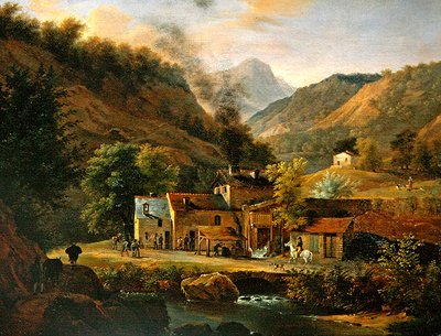 Dauphine landschap, c.1820 door Jean Joseph Xavier Bidauld