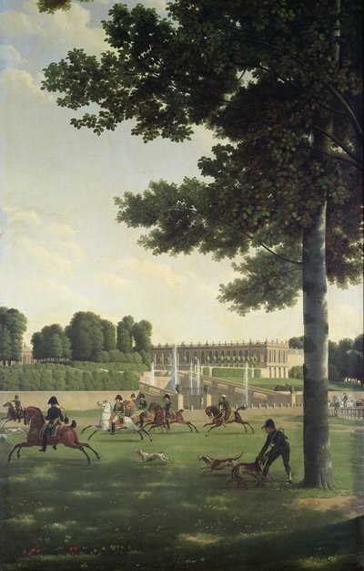 De Open Ruimte voor de Grand Trianon, 1810 door Jean Joseph Xavier Bidauld