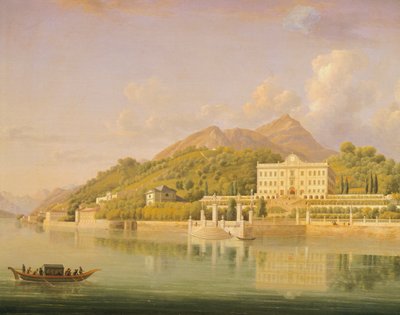 Villa Carlotta in Tremezzo aan het Comomeer door Jean Joseph Xavier Bidauld