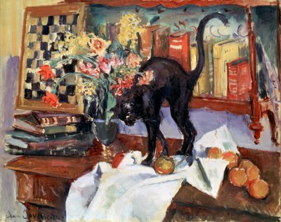 Stilleven met een Kat, 1912 door Jean Joveneau