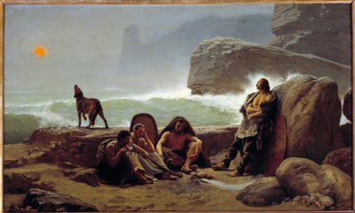 Gallische wachters. Schilderij door Jean Jules Antoine Lecomte Du Nouy (1842-1923) door Jean Jules Antoine Lecomte du Nouy