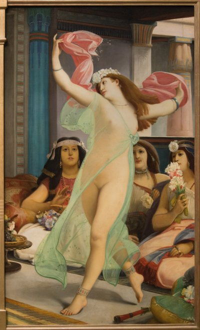 Oosterse danseres in een harem door Jean Jules Antoine Lecomte du Nouy