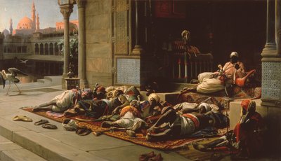 De poort van de harem, Souvenir van Caïro door Jean Jules Antoine Lecomte du Nouy