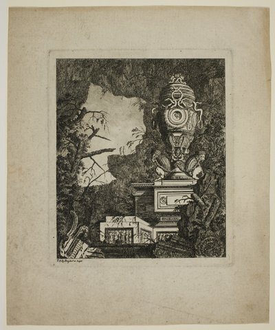Antiek Ruïnebeeld door Jean Laurent Legeay