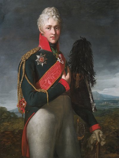 Portret van Arkadi Alexandrovich Suvorov 1784-1811, Graaf Rymniksky, 1805 door Jean Laurent Mosnier
