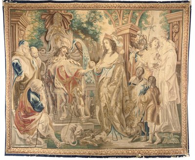 Brusselse wandtapijt uit een set van zes, ca. 1650 door Jean Le and Eggermans Daniel II Clerc