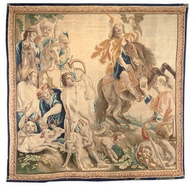 Brusselse Wandtapijt uit een Set van Zes, c.1650 door Jean Le and Eggermans Daniel II Clerc