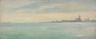 Venetië Gezien vanuit de Openbare Tuin, 1873 door Jean Lecomte du Nouy