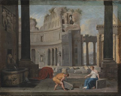 Theseus vindt het zwaard en de sandalen van zijn vader door Jean Lemaire