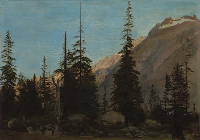 Alpenlandschap: De Handegg, Zwitserland, 1850s door Jean Leon Gerome