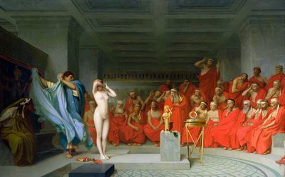Phryne voor het Areopagus door Jean Leon Gerome